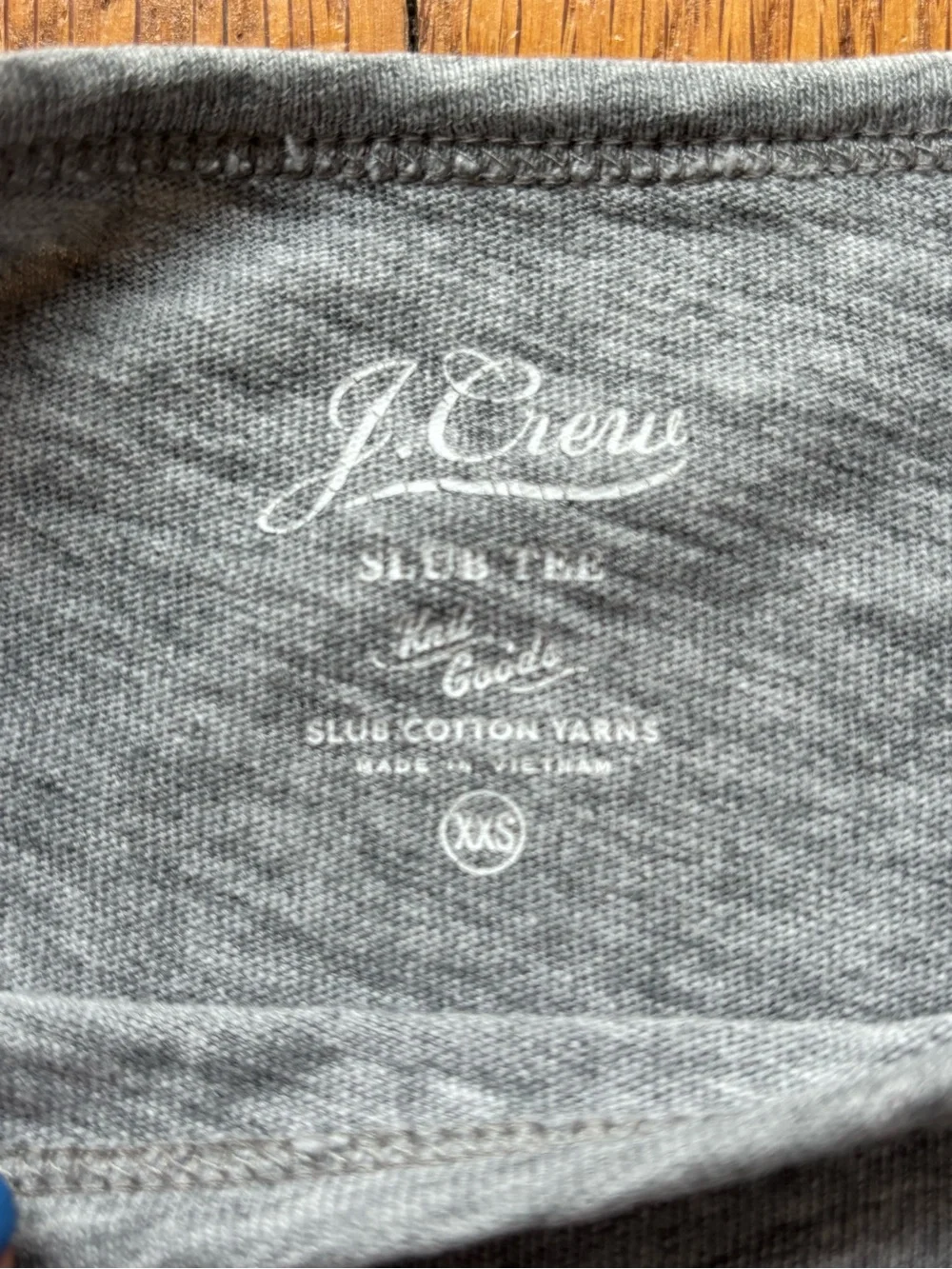 J. Crew Gray Boatneck Slub Tee XXS